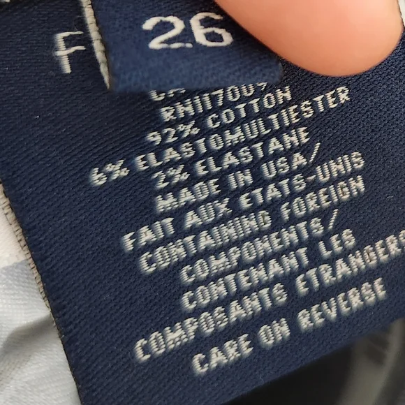 Fidelity Denim Sola Metallic Mid Rise Ankle Pants Silver Fox 26 - Picture 9 of 9